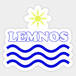 LEMNOS-Greece Sun Water Sticker